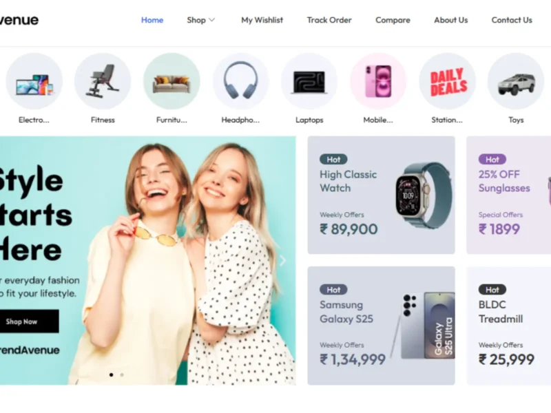 Professional website design layout by WebStation